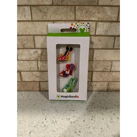 New Disney Parks Princess Shoes 3 Pack MagicBandits Minnie Snow White Tinkerbell - Picture 1 of 2